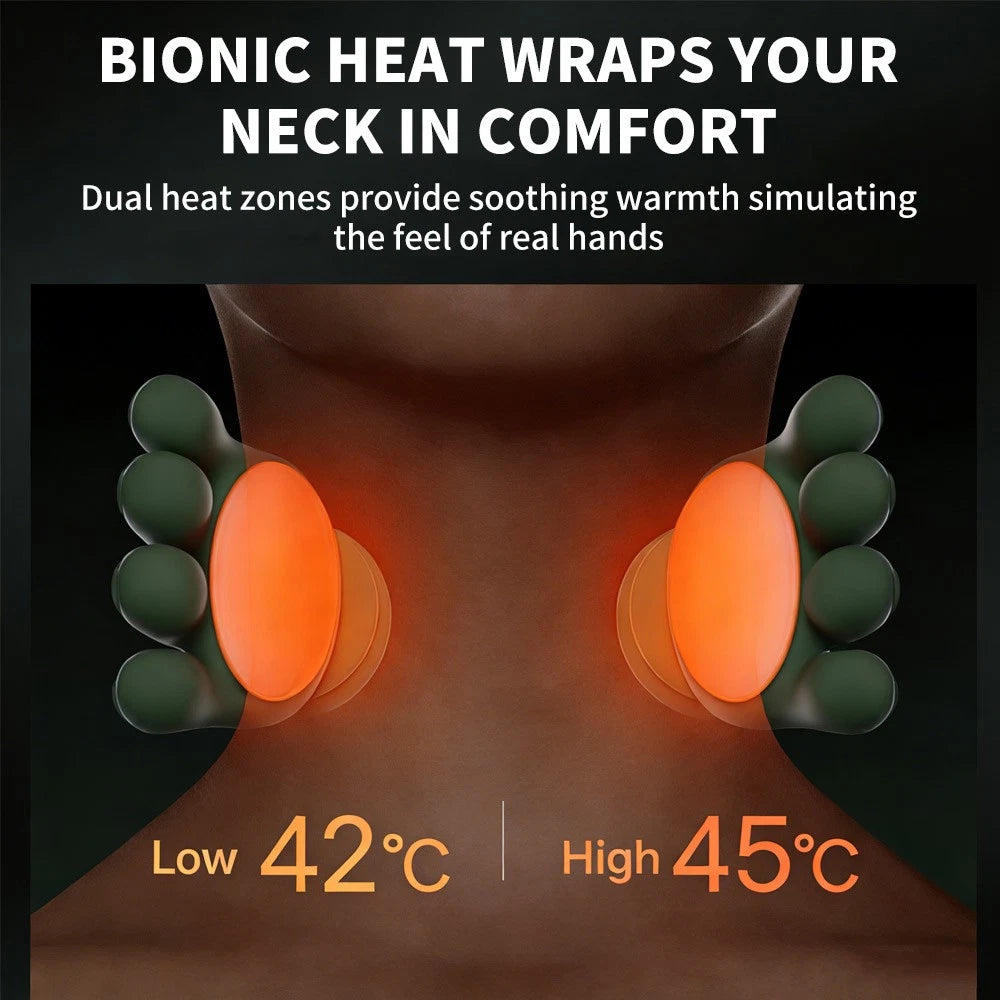 Cordless and Automatic Neck and Shoulder Massager with Heating