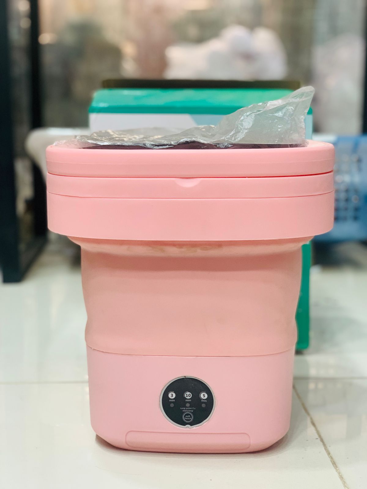 Portable Folding Automatic Washing Machine 11 liters– Compact Mini Washer