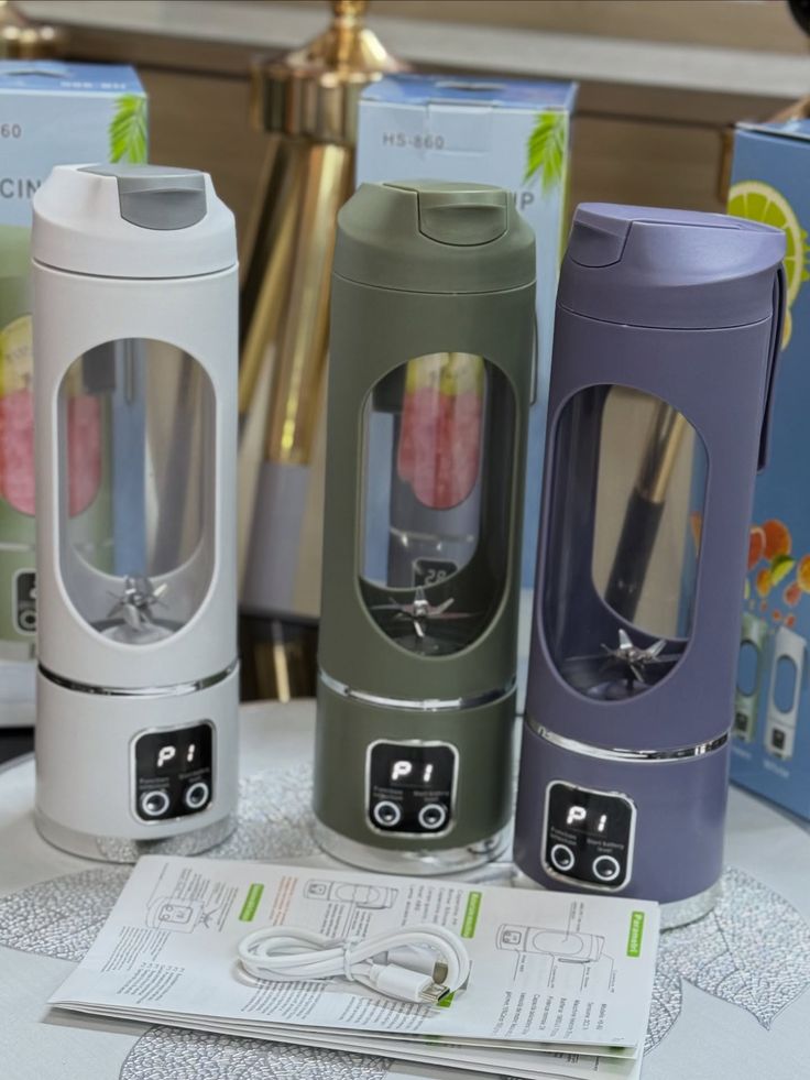 Portable Juicer Cup – USB Rechargeable Mini Blender for Fresh Juice & Smoothies