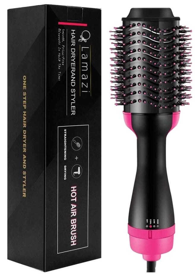 One-Step Hair Dryer & Styler – Hot Air Brush for Hair Straightening, Curling & Volumizing