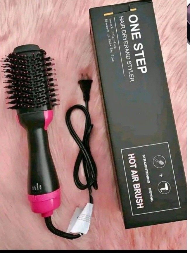 One-Step Hair Dryer & Styler – Hot Air Brush for Hair Straightening, Curling & Volumizing
