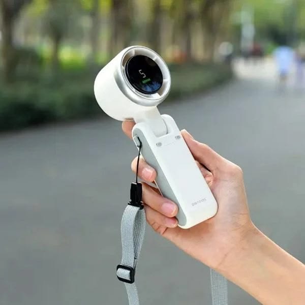 High-Speed Portable Turbo Fan – Rechargeable Mini Handheld Fan with 5-Speed Adjustable Airflow