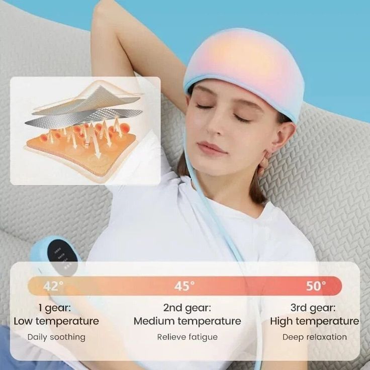 Electric Head Massager – Rechargeable Scalp Massage & Hot Compress Relaxation Device