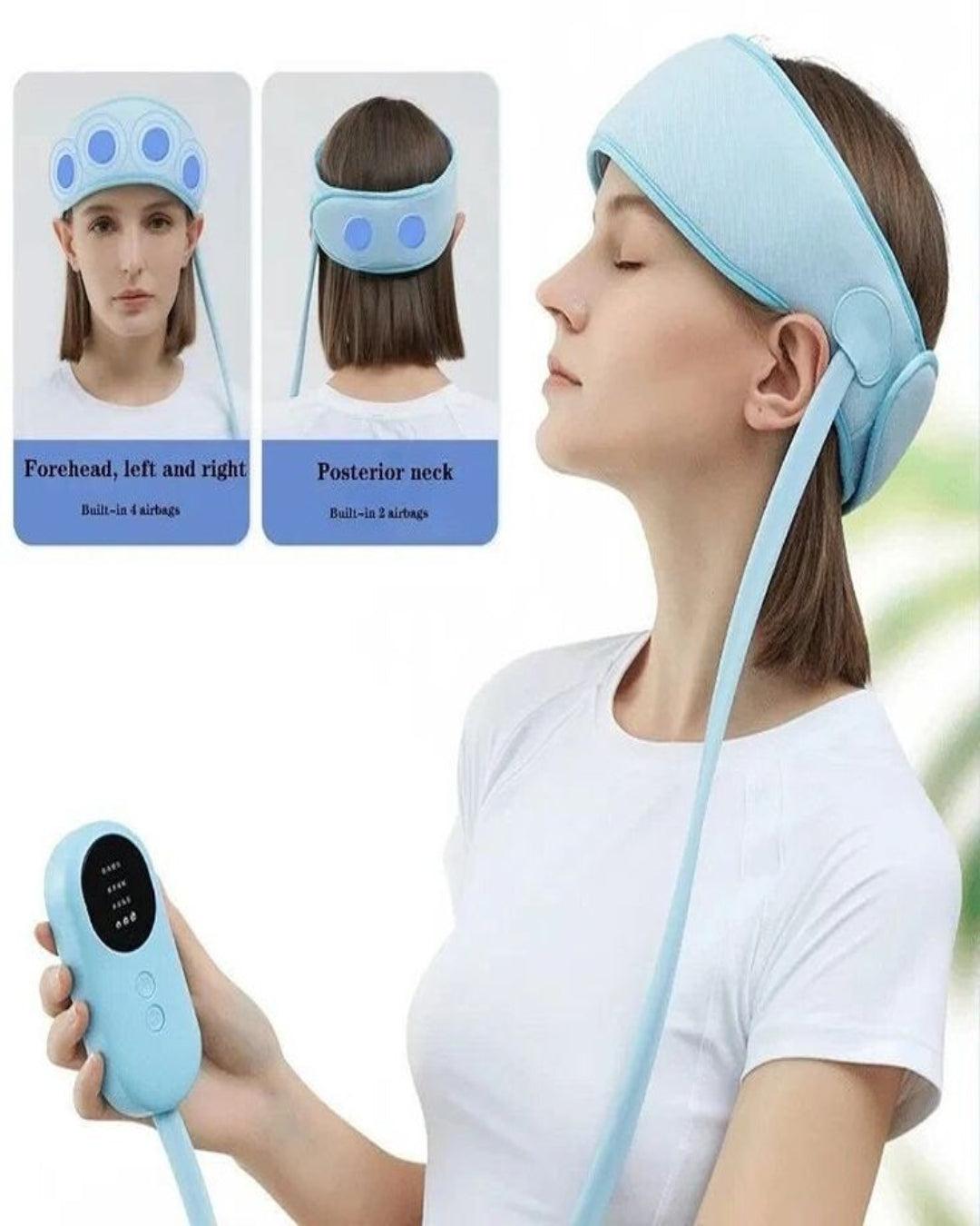 Electric Head Massager – Rechargeable Scalp Massage & Hot Compress Relaxation Device