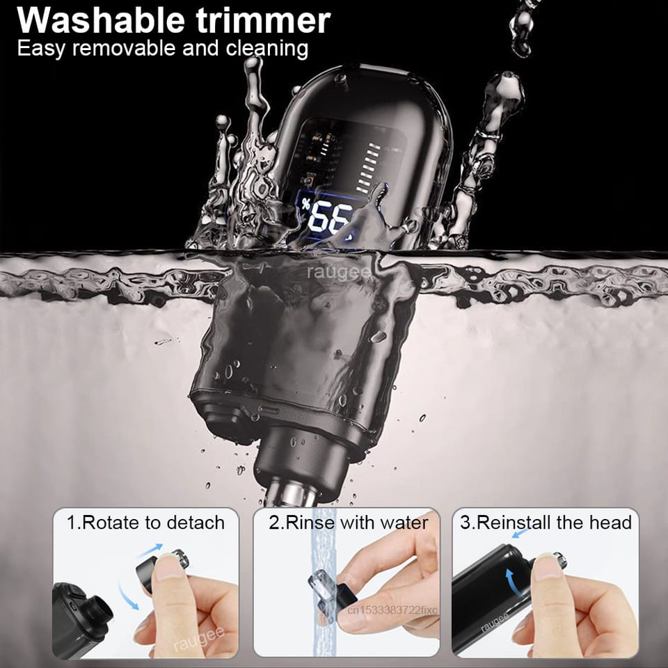 Nose Trimmer – Rechargeable Electric Nose & Ear Hair Trimmer with Precision Grooming