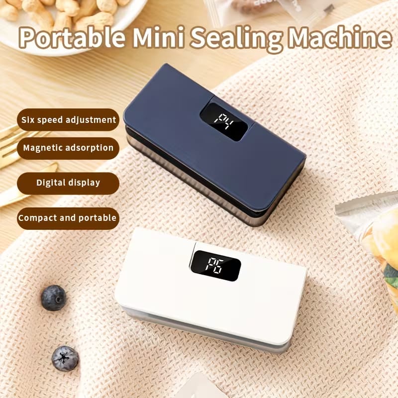 Smart Sealer – Portable Mini Heat Sealing Machine with Digital Display for Food Bags