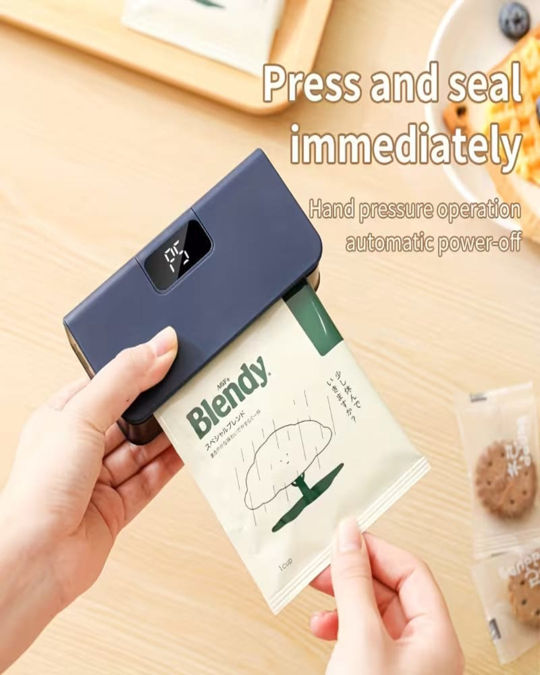 Smart Sealer – Portable Mini Heat Sealing Machine with Digital Display for Food Bags