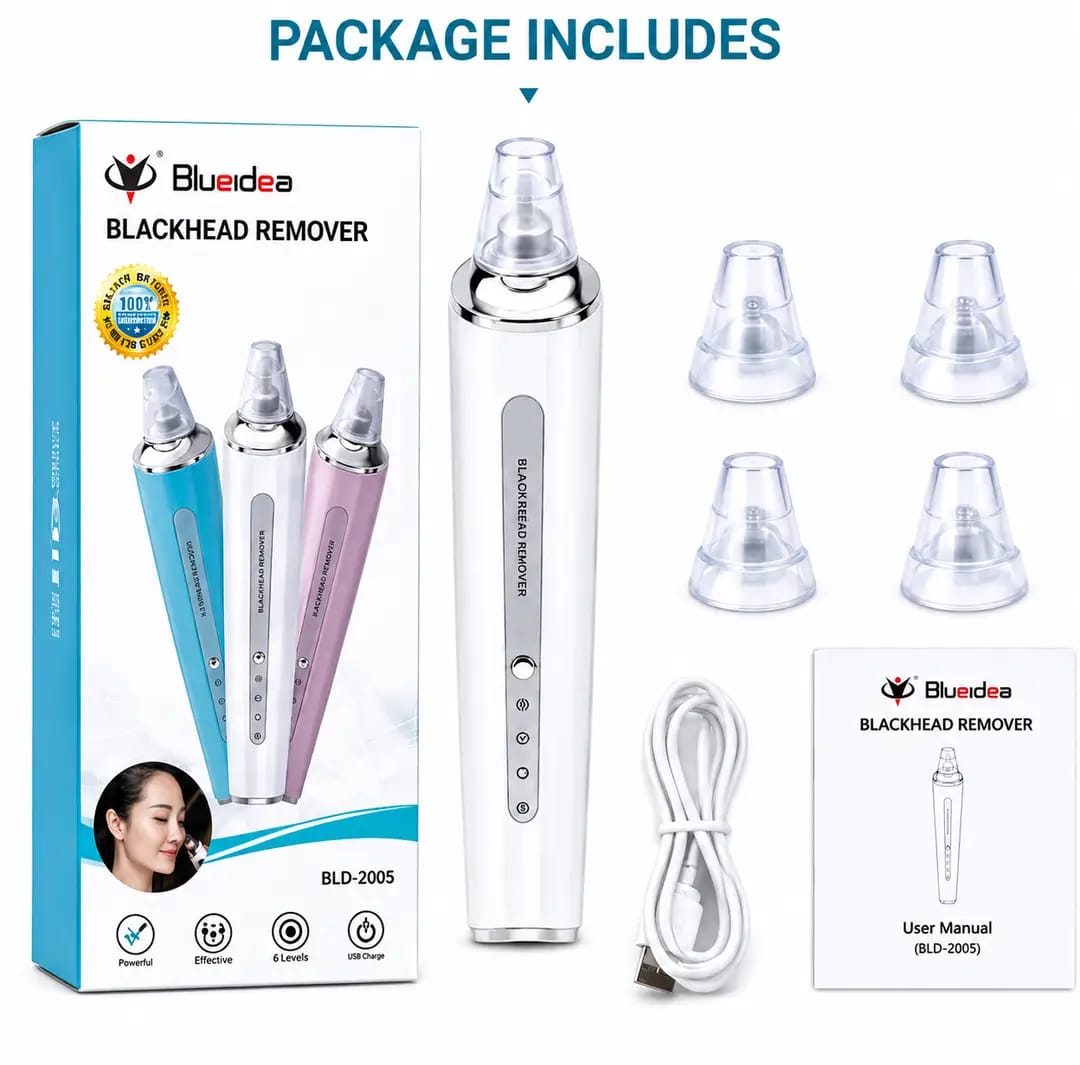 Blackhead Remover – Electric Pore Vacuum Cleaner with 3 Modes & USB Rechargeable Suction