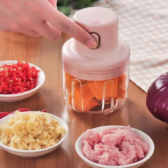 Electric Garlic Chopper – Mini Food Processor & Vegetable Cutter for Quick Kitchen Prep