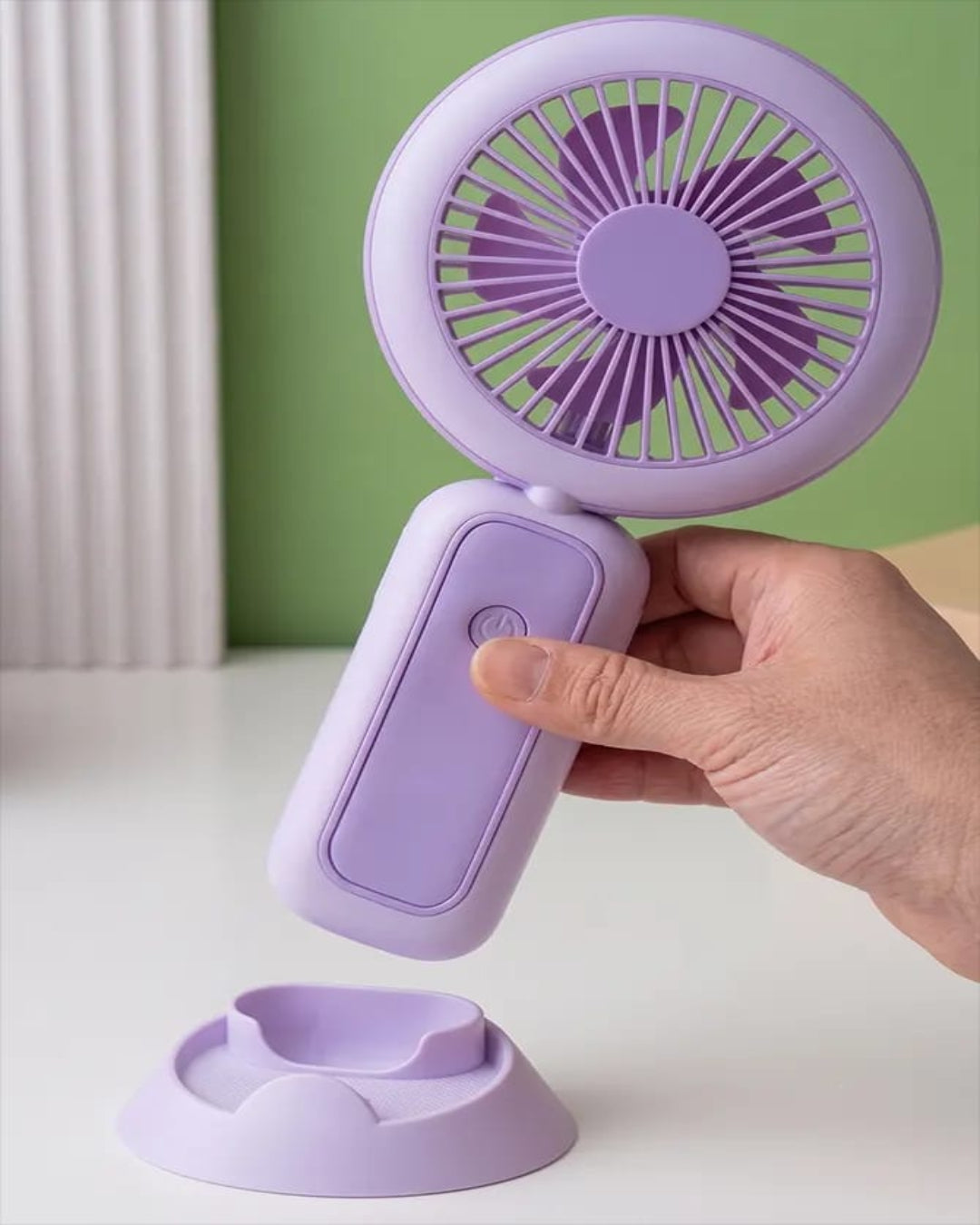 LED Rechargeable Hand Fan – Portable Mini Fan