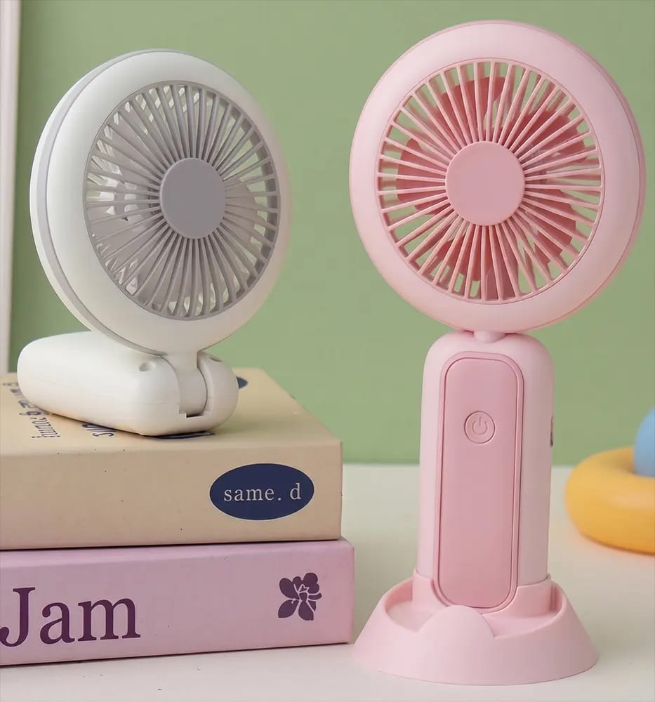 LED Rechargeable Hand Fan – Portable Mini Fan