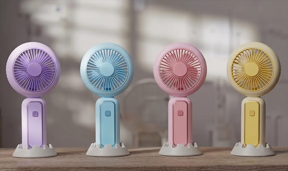 LED Rechargeable Hand Fan – Portable Mini Fan
