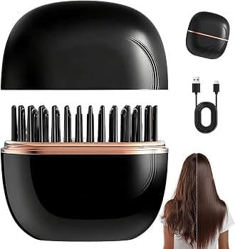 Wireless Hair Straightening Comb – Portable Hair Styler