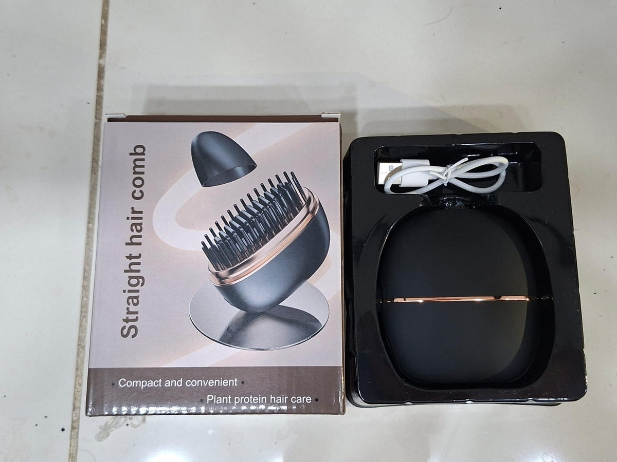Wireless Hair Straightening Comb – Portable Hair Styler