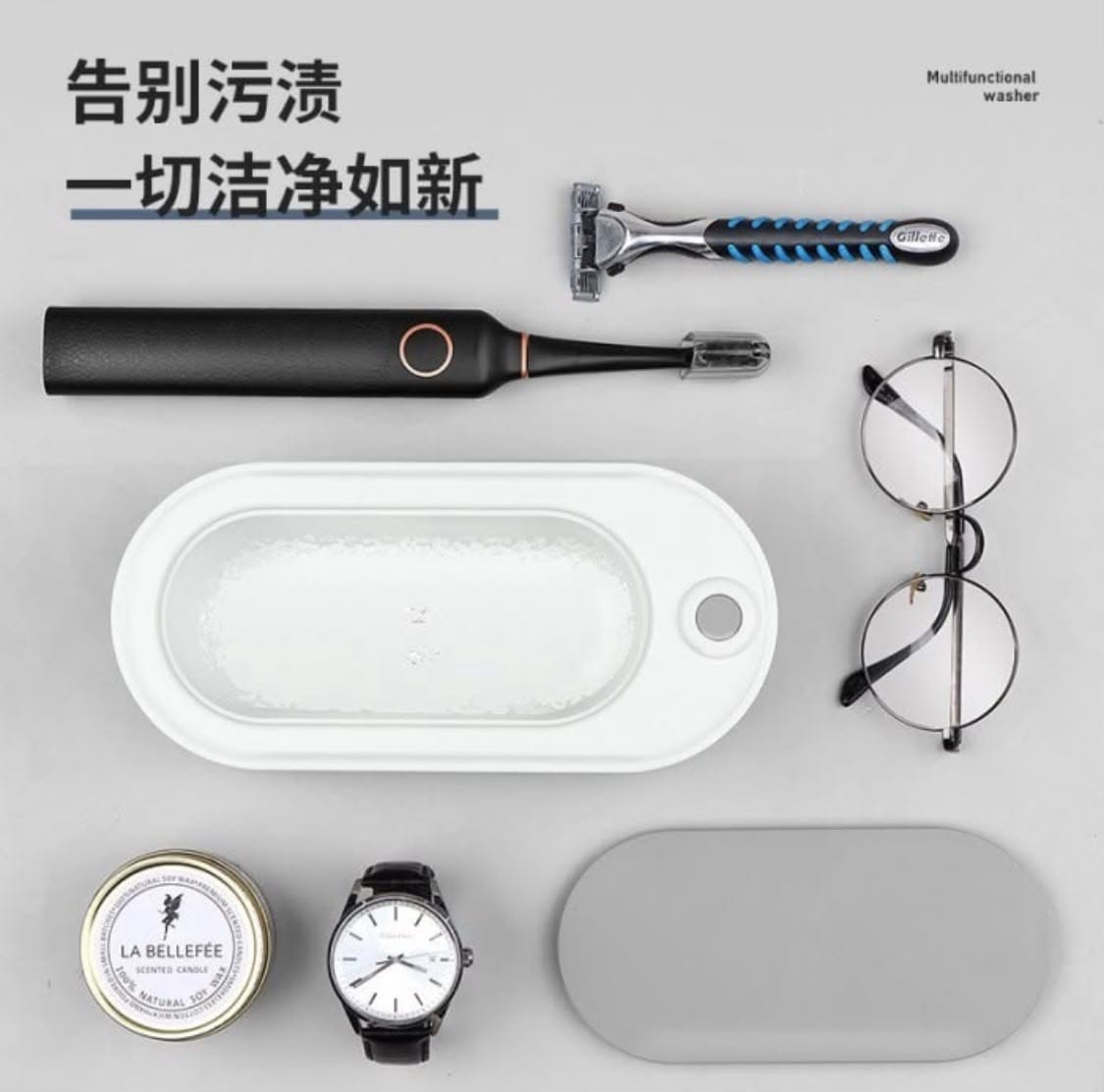 Ultrasonic Cleaner for Watches, Glasses & Personal Items – Deep Cleaning Machine