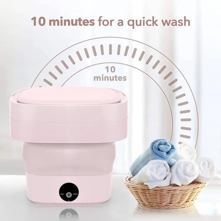 Portable Folding Automatic Washing Machine 11 liters– Compact Mini Washer