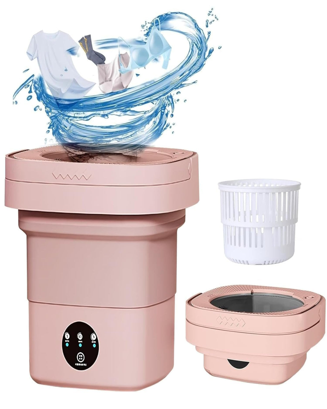 Portable Folding Automatic Washing Machine 11 liters– Compact Mini Washer