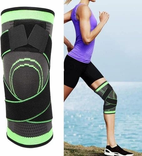 Adjustable Knee Support Brace – Compression Knee Sleeve with Cross Straps for Sports & Exercise