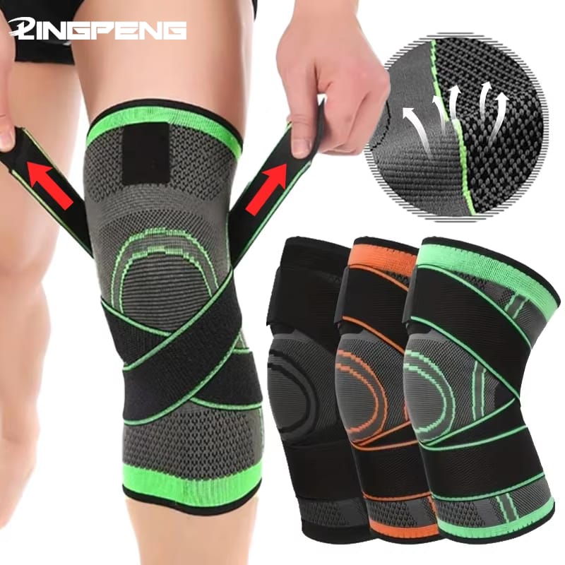 Adjustable Knee Support Brace – Compression Knee Sleeve with Cross Straps for Sports & Exercise