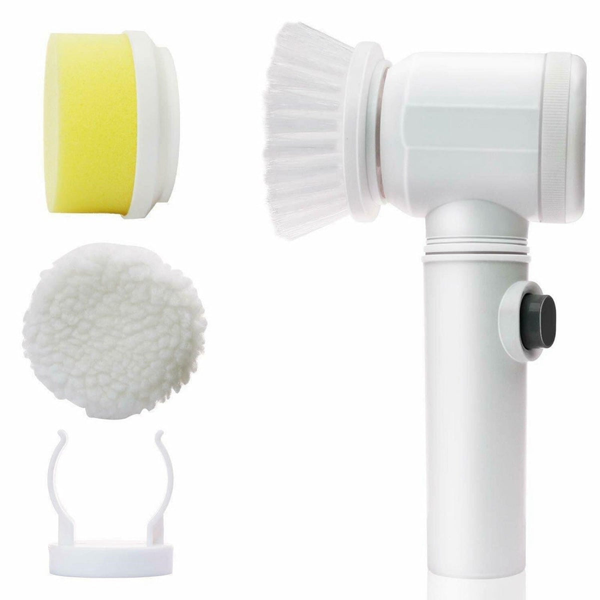 USB Electric Spin Scrubber – Cordless Cleaning Brush with 5 Replaceable Brush Heads